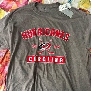 NWT Gray Champion Carolina Hurricanes T-Shirt Size MD